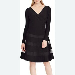 Ralph Lauren Black Long Sleeve Cocktail Dress
